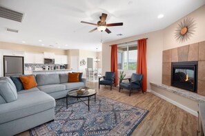 TV connectée, cheminée