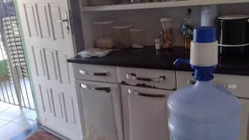 Family House | Private kitchen | Full-size fridge, microwave, oven, blender