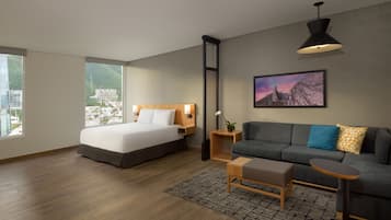 Ropa de cama de alta calidad y minibar