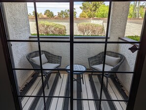 Blick von der Unterkunft