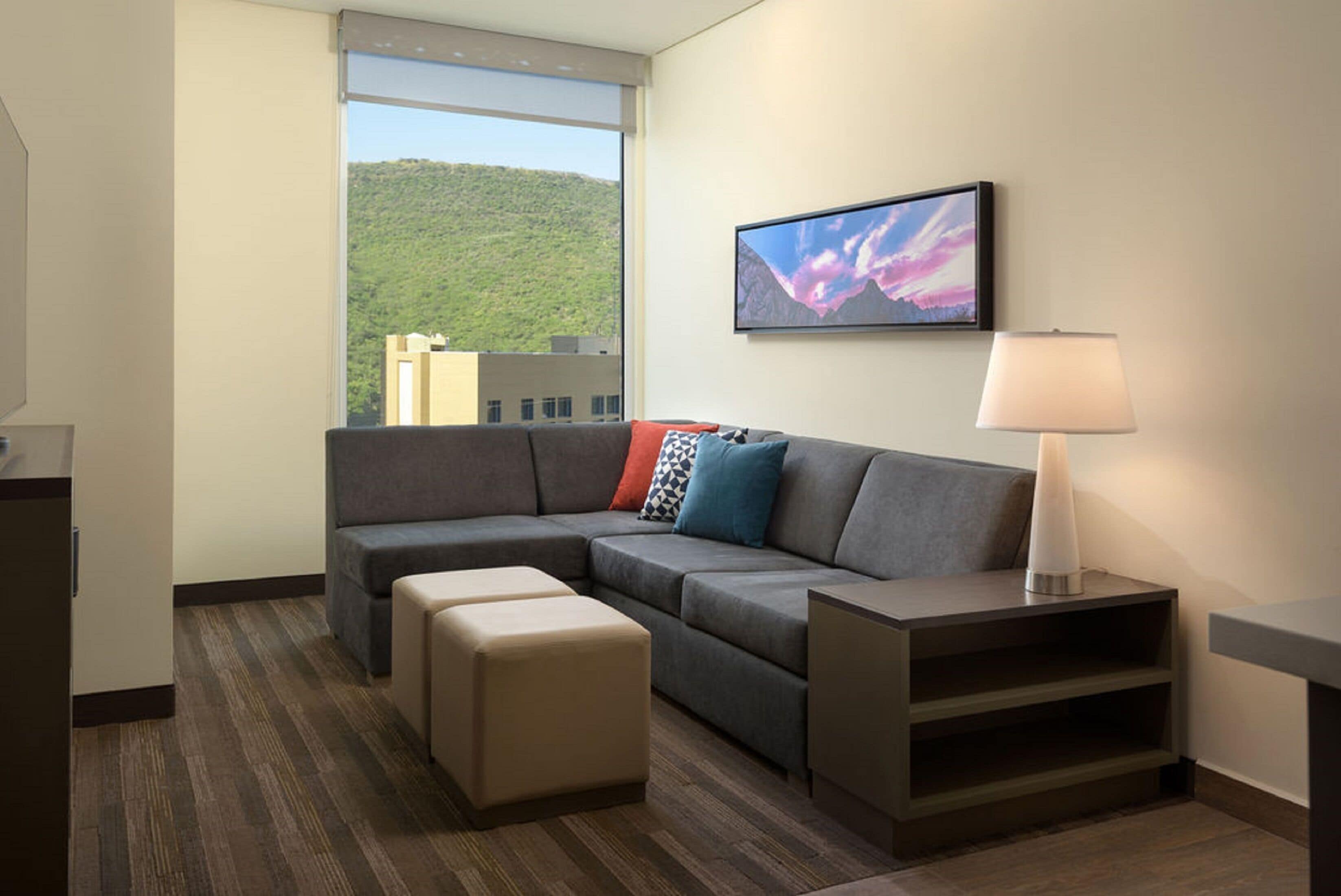 In-room safe, desk, laptop workspace, blackout curtains