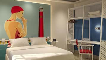 Soundproofing, free WiFi, bed sheets