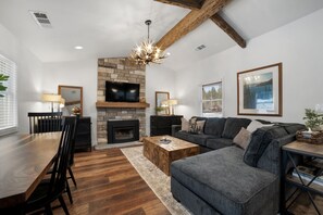Signature Cabin | Living area | 55-inch Smart TV with digital channels, TV - Emerald Bay Village (South Lake Tahoe)