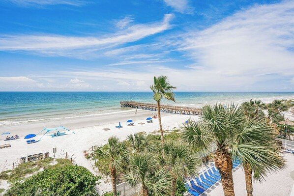 On the beach, beach towels