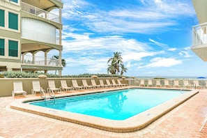 Una piscina riscaldata