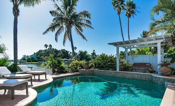 A heated pool