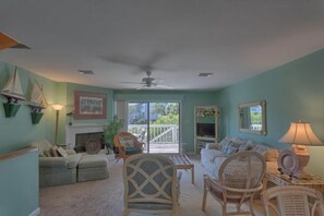 Townhome, 3 Bedrooms | Living room | TV - Barrier Dunes 495 - 34 by Pristine Properties (Port St. Joe)