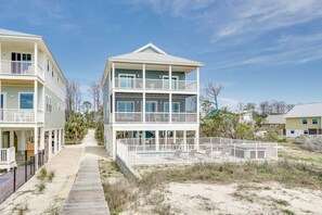 Exterior - Book a Holiday Stay! Gulf Front! Dog-Friendly! Private Pool! Boardwalk to Beach! (Cape San Blas)