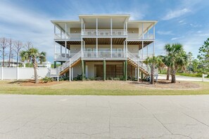 Exterior - Dog-Friendly! Private Pool! Gulf Views! Walk to Beach! (Cape San Blas)