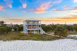 Exterior - Vista Blue - Gulf-Front Home with Private Beach Access and Sweeping Views! (Indian Pass)