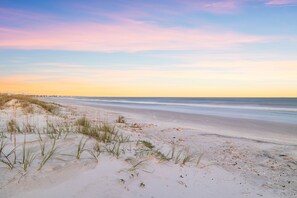 Beach nearby - Gulf-Facing Home! Private Pool! Multiple Decks! Firepit! (Cape San Blas)