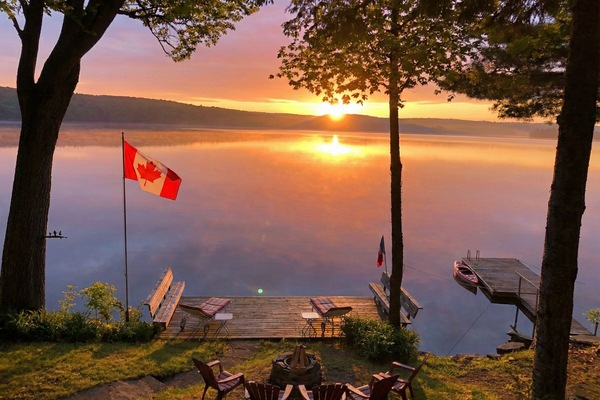 You’re a morning person here. Coffee on the dock is the highlight of the day.