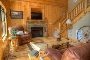 TV connectée, cheminée