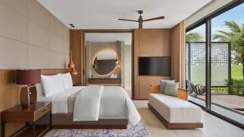 1 bedroom, premium bedding, down comforters, memory foam beds