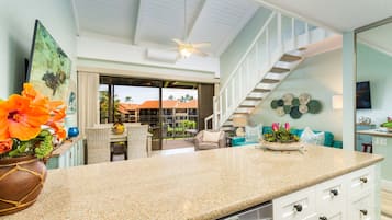 Leilighet, 2 soverom | Eget kjøkken | Kjøleskap, ovn, kaffetrakter/tekoker og brødrister