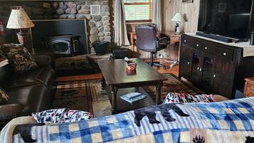 TV connectée, cheminée