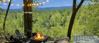 The Charming Place | Pet Friendly Hendersonville Retreat with Hot Tub, Fire Pit & View Overlook