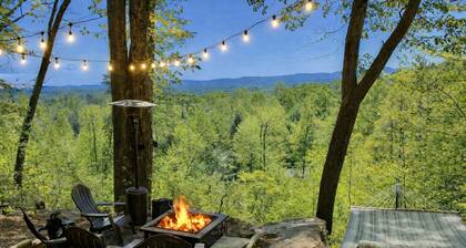 The Charming Place | Pet Friendly Hendersonville Retreat with Hot Tub, Fire Pit & View Overlook