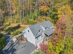 Exterior - The Charming Place | Pet Friendly Hendersonville Retreat with Hot Tub, Fire Pit & View Overlook (Hendersonville)