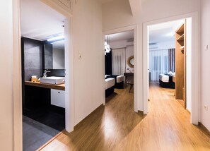 Shower, hair dryer, towels - Acropolis Panoramic View Deluxe Apartment | 3 Falirou str  11742 Athens, Acropolis View Deluxe Penth (Athens)