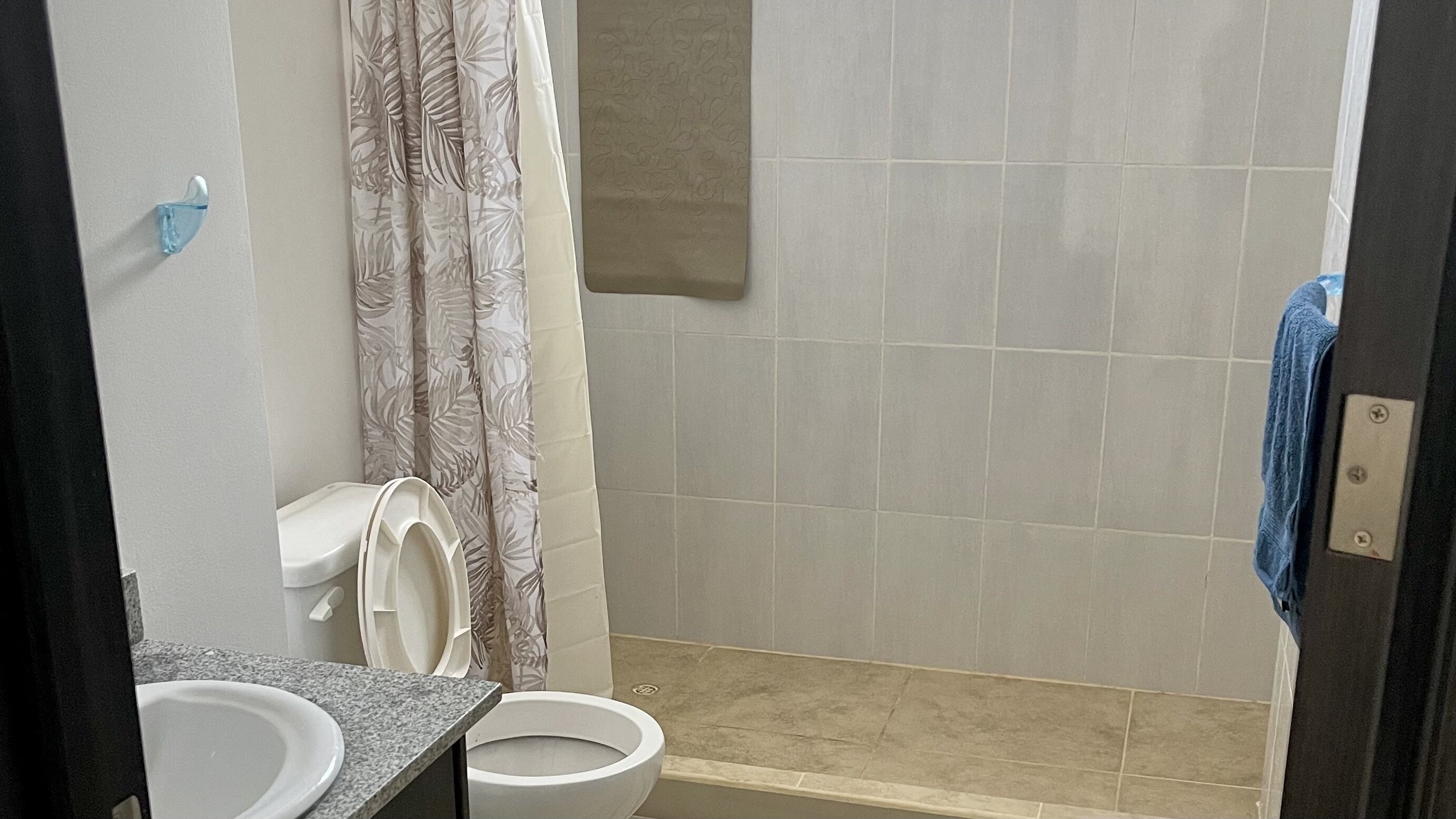 Shower, toilet paper