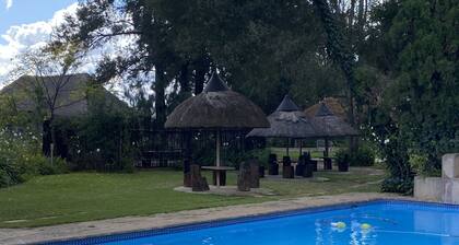 Nestled in the quite country side with lots of trees for the well deserved rest.