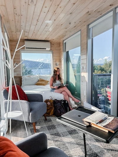 Eagles Nest Converted Shipping Container at Sally's Brook Wilderness Cabins