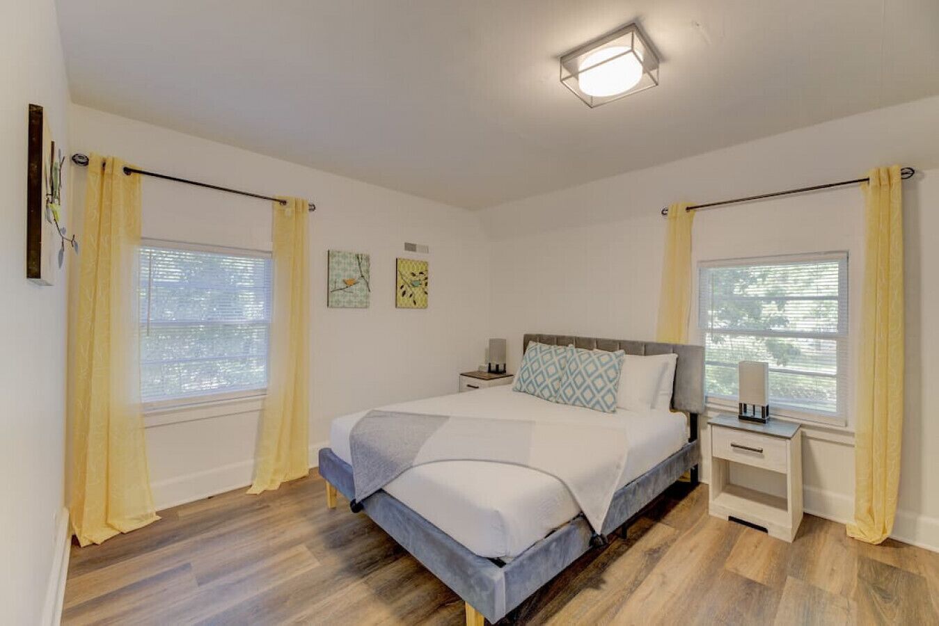 1 bedroom, desk, iron/ironing board, travel crib