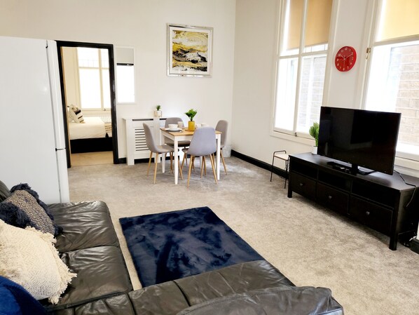 Apartment, 2 Queen Beds | Living room - Remarkable 2-bed Apartment in Huddersfield (Huddersfield)