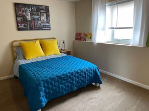 2 bedrooms, iron/ironing board, travel crib, WiFi