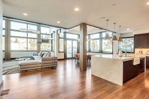 TV, fireplace, stereo