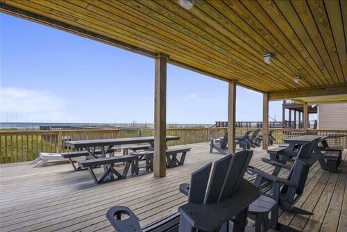 Beautiful and classic OBX oceanfront home in KDH! Steps from the Avalon Pier.