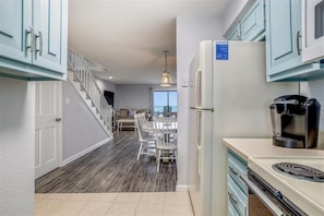 Fridge, microwave, oven, stovetop - Modern & comfortable OCEANFRONT condo with beautiful views in Kill Devil Hills! (Kill Devil Hills)