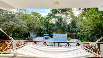 Luxury Villa, 1 King Bed, Non Smoking, Bathtub (Jungle Villa) | Living area | 36-inch Smart TV with digital channels, TV, Netflix