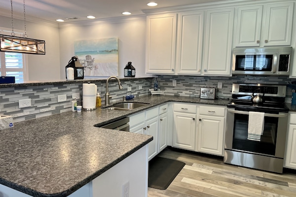 Fully stocked kitchen for easy dinners and entertaining