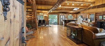 Lodge Vibes in the City - Large Log Home
