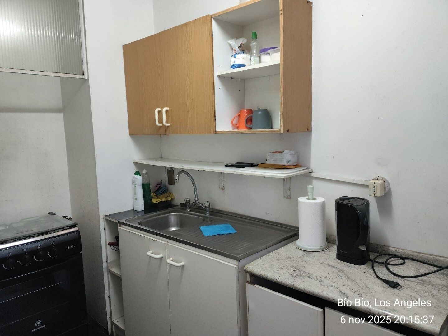 Fridge, microwave, oven, electric kettle