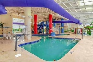 Indoor pool, a heated pool