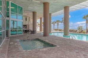 Indoor pool, a heated pool