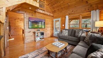 Smart TV, fireplace, video games