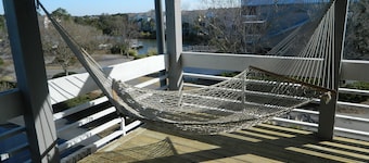 Treetop Living on Seabrook Island. Two screened porches and a deck!