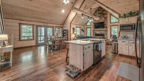 TV, fireplace, offices