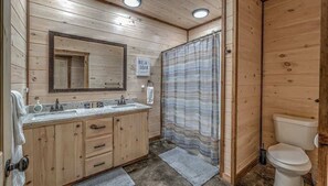Combined shower/tub, hair dryer, towels, shampoo - Take a Paws - close to downtown, fenced yard, pets (Blue Ridge)