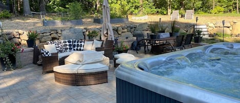 屋外ダイニングエリア