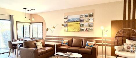 Smart TV y chimenea