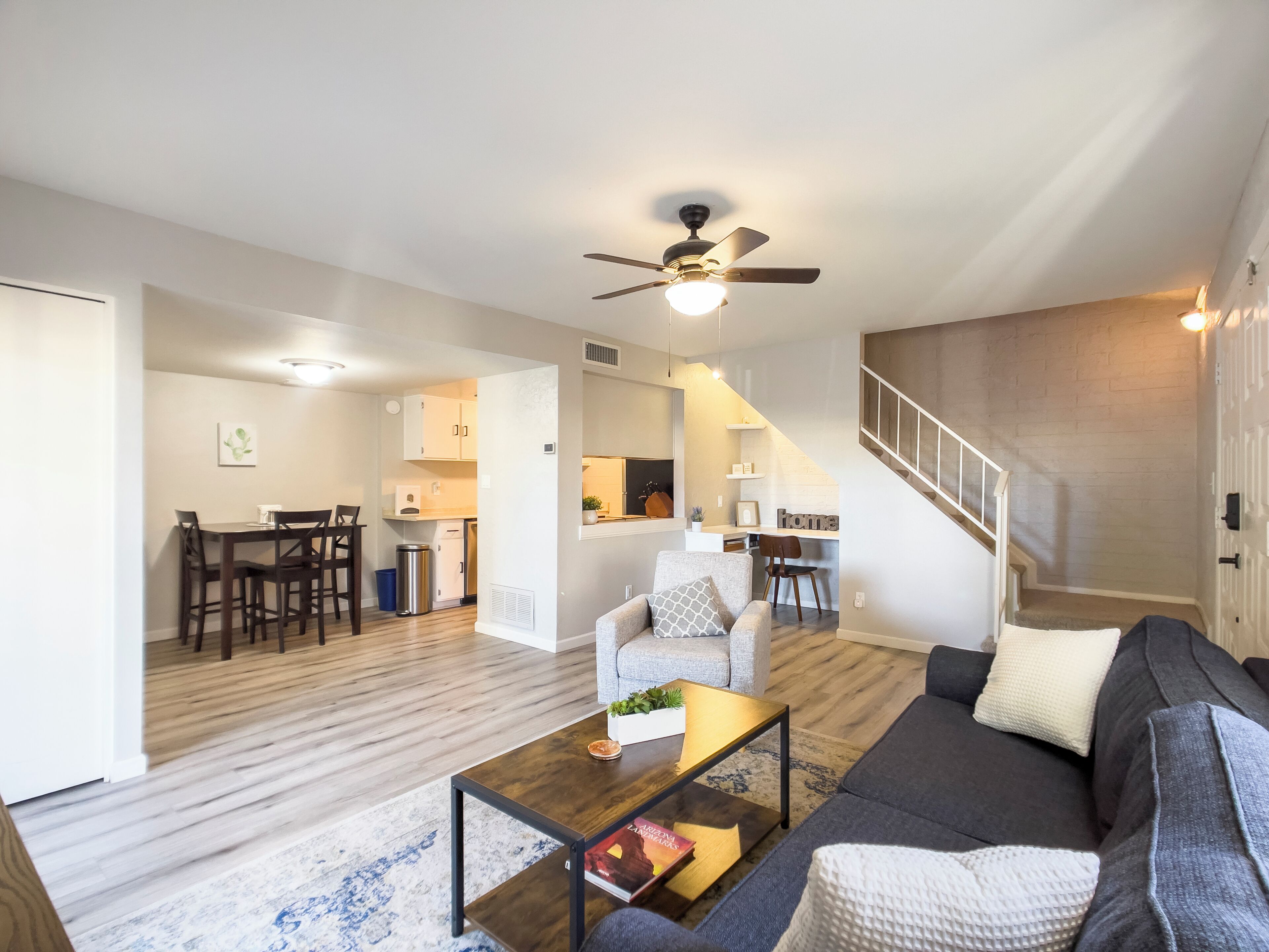 Smart TV, DVD player, books