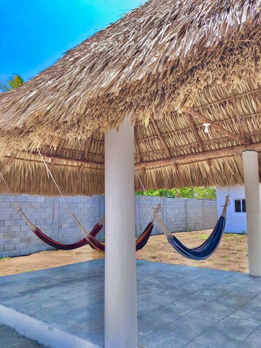 Beautiful beach house 1, by the sea, with private pool.