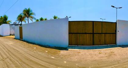 Beautiful beach house 1, by the sea, with private pool.