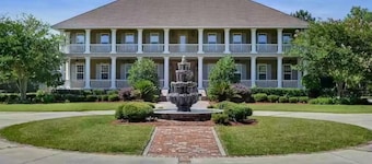 Luxury 7 bedroom mansion with horses, pool, hot tub, pond, swings and fire pit! 