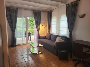 Televisie en een open haard